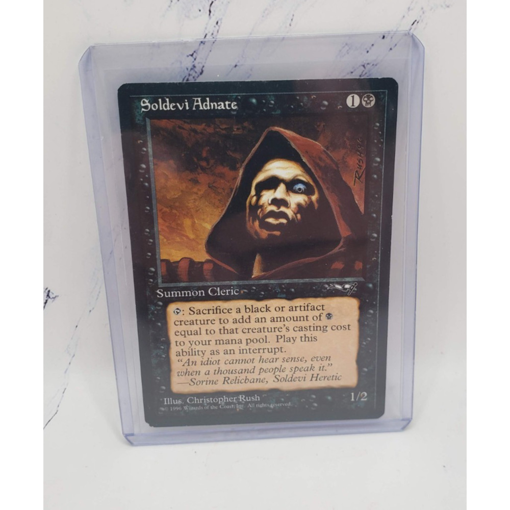 Magic The Gathering Soldevi Adnate Alliances Black Creature Card
